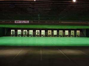 12 Lane Pistol Range interior